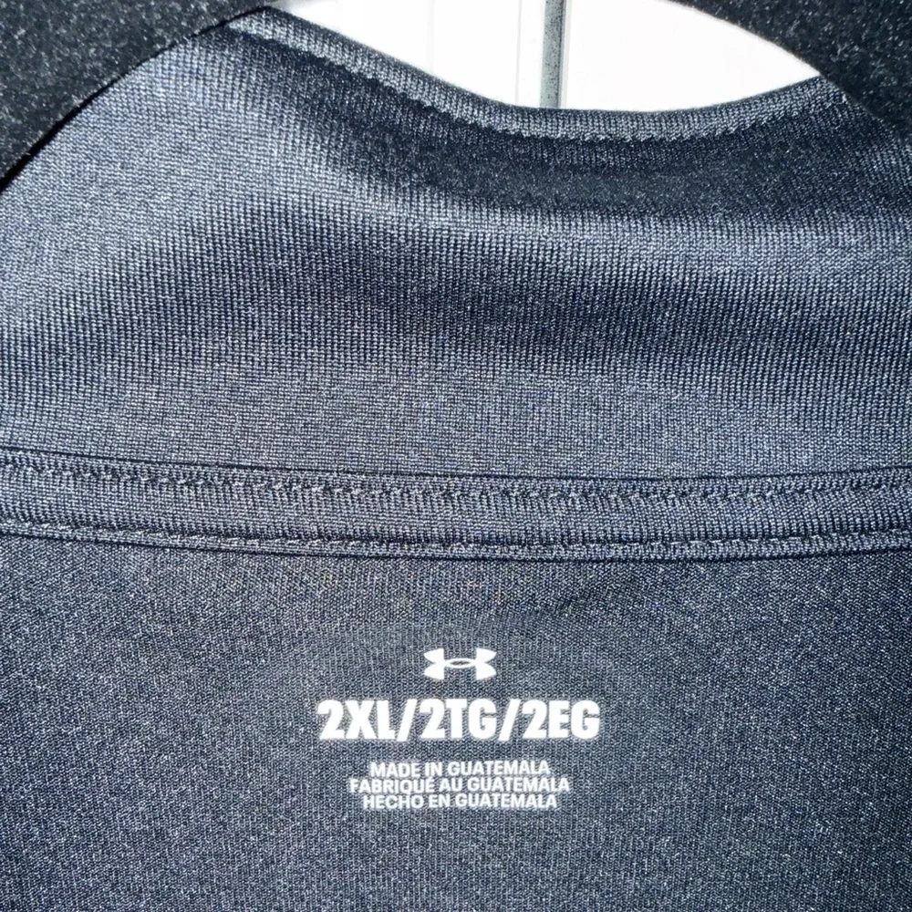 Under Armour‎ Mens Black 1/4 Zip Lightweight Loose Pullover-Size XXL